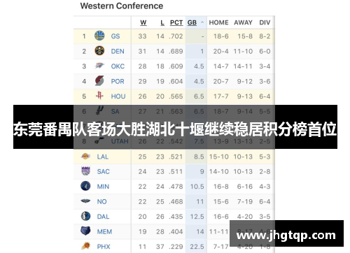 东莞番禺队客场大胜湖北十堰继续稳居积分榜首位